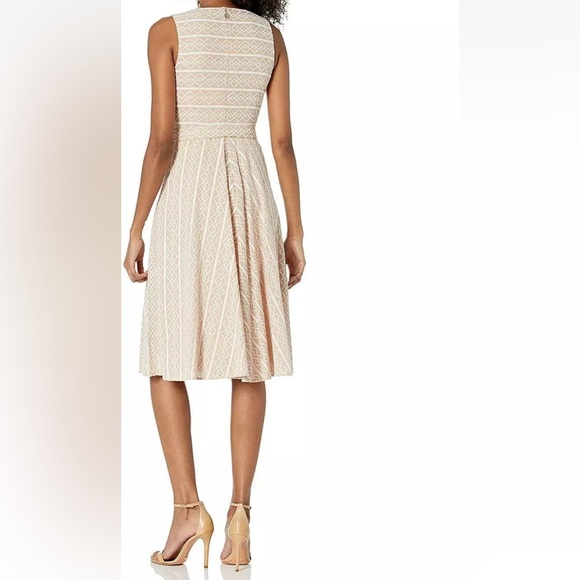 Tommy Hilfiger, Diamond Pattern Cotton Fit & Flare Dress, Size 12, NWT - Picture 3 of 6